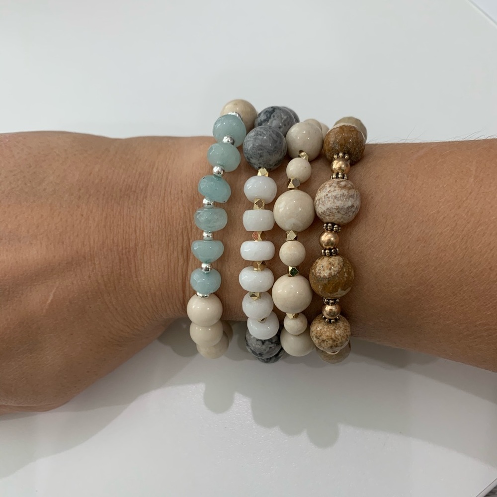 4-pc beaded bracelet stack